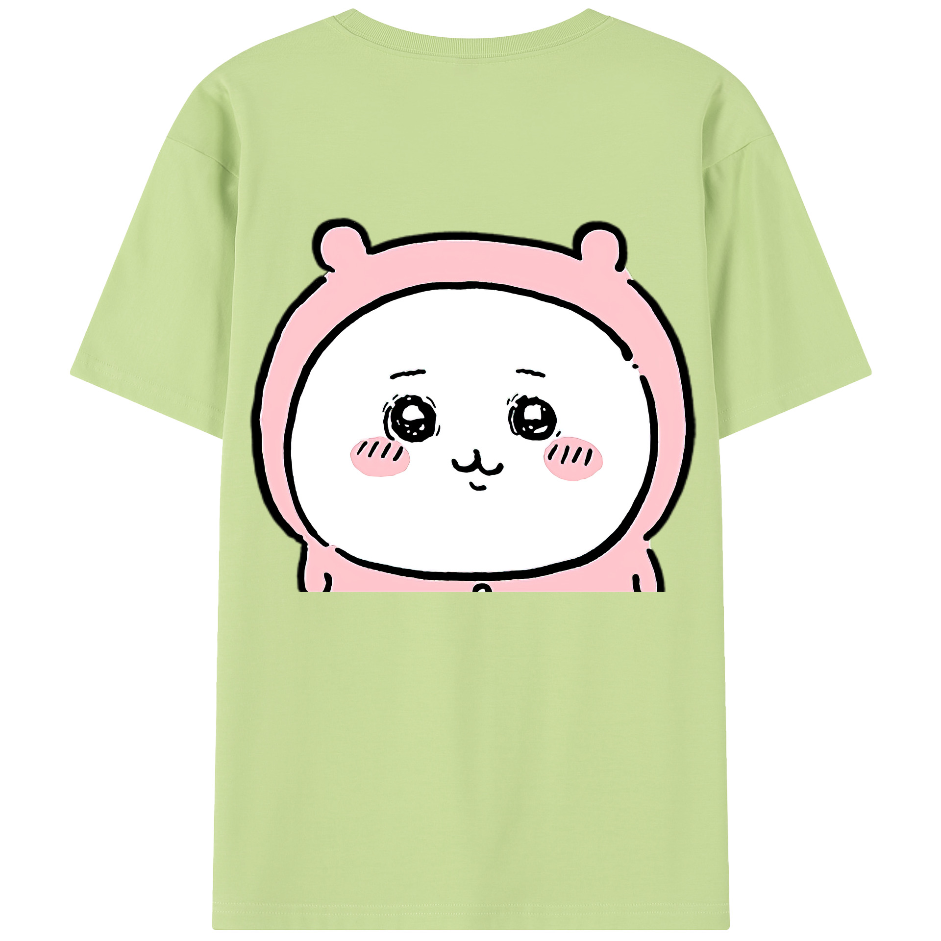（画像用） ちいかわ ちいかわ Chii-kawa chiikawa 綿100％半袖Tシャツ（背面プリント）